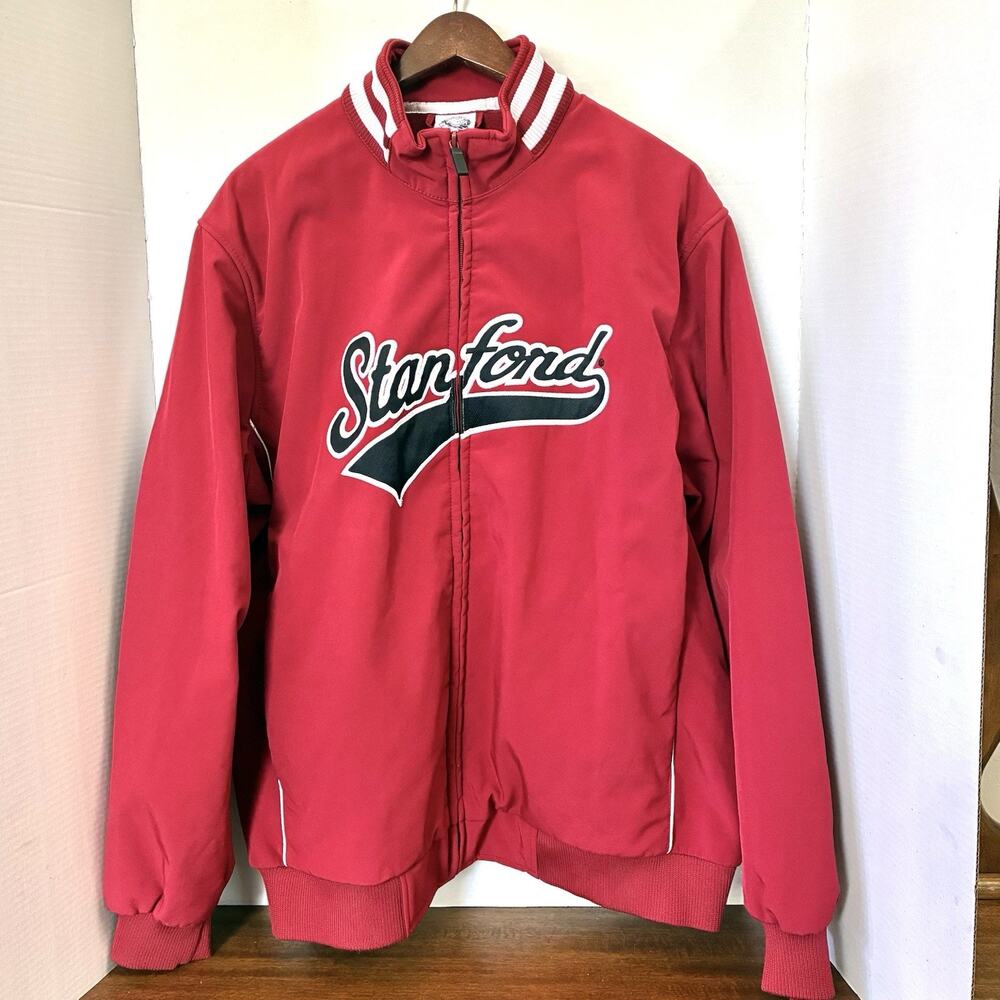 Vintage Men’s Stanford Full Zip Jacket Size L Campus Drive Palo Alto Cardinals